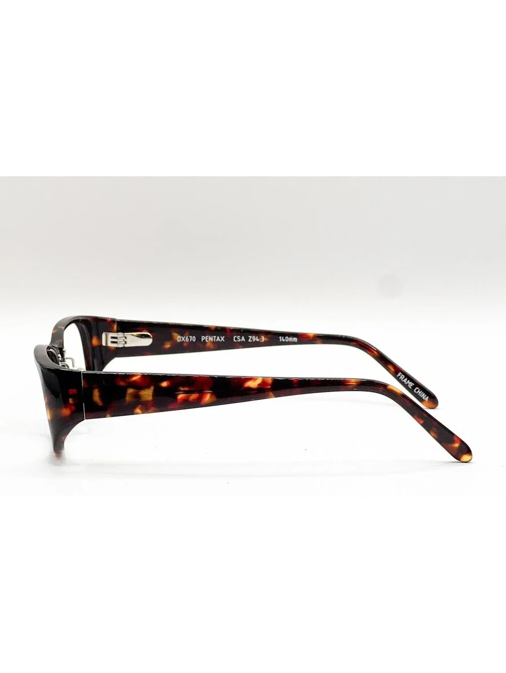 Pentax DX670 Tortoise Rectangle Authentic Eyeglass Frames 53-19-140